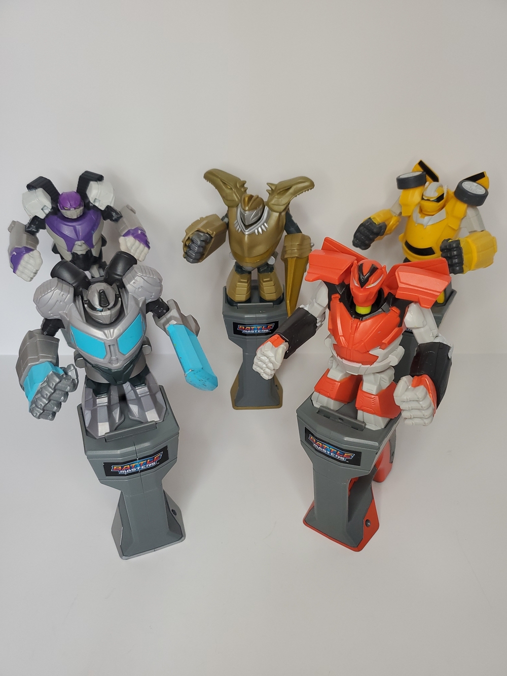 Transformers Battle Masters Lot 5 Optimus Bumblebee Grimlock Starscream Megatron